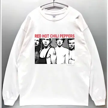 미사용 새상품 레드 핫 칠리 페퍼스 렛치리 긴팔T 김탁용 착용 디자인