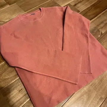 AURALEE 맨투맨 트레이닝복 핑크