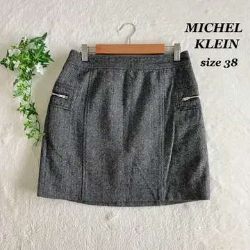 MICHEL KLEIN 미쉘클랑 (38) 타이트 스커트 실크 혼방