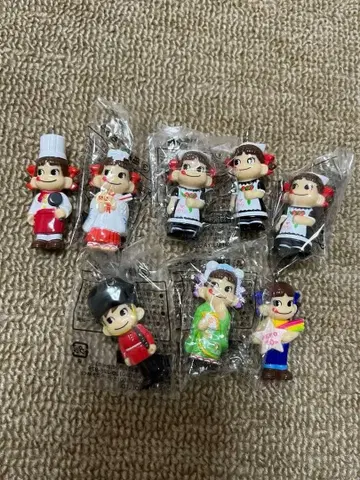 레어품 페코짱 포코짱 후지야 마스코트 8개 세트