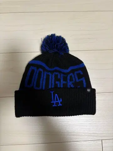 47 LA Dodgers 니트 모자 블루