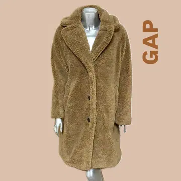 GAP 테디베어 보아 롱 코트