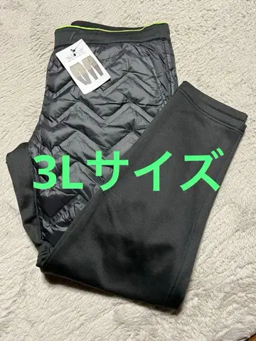 퀼팅 디자인 블랙 팬츠 3L 사이즈