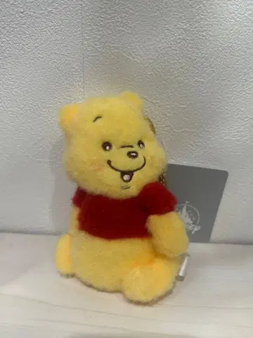 디즈니 곰돌이 푸 봉제 인형 키체인 택 포함 미사용