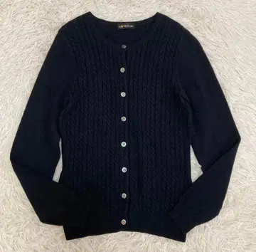 TAKASHIMAYA 타카시마야 캐시미어 100% 가디건 블랙 S