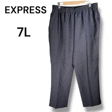 익스프레스 하운드투스 팬츠 7L 허리 117~125 밴딩 차콜 x 블랙
