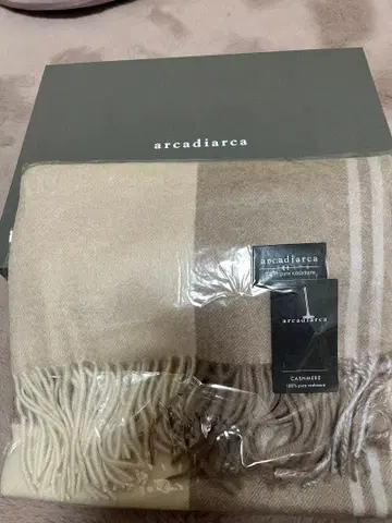 arcadiarca 캐시미어 스트라이프 머플러