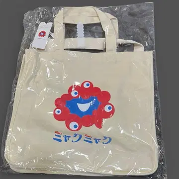 먀쿠먀쿠 숄더백 토트백 간사이 만박 오사카 아이보리 화이트