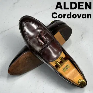 레어! Alden 브룩스브라더스 코도반 10.5C 버건디