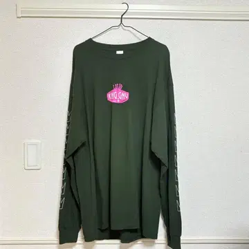 KING GNU 롱 슬리브 T셔츠 다크 그린