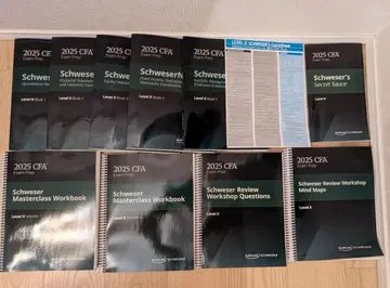 SchweserNotes CFA Level 2 2025 전권 세트