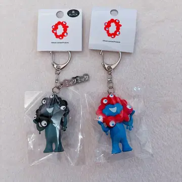 블랙 미야쿠미야쿠 노멀 PVC 입체 키링 2개 플레이트 포함