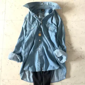 컨디션 최상 LEE 별주 프레임워크 빈티지 라이크 데님 셔츠 최근