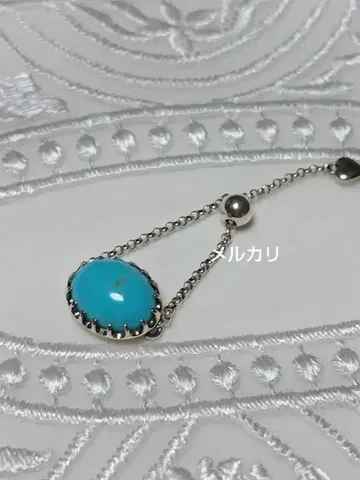 [미사용 새상품] 록잔 반지 터키석 프리 사이즈