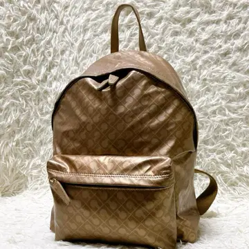 게라르디니 백팩 소프티 나일론 올 패턴 모노그램 브론즈