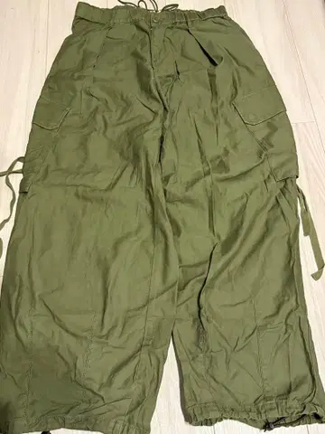 카고 팬츠 카키색 조정 가능