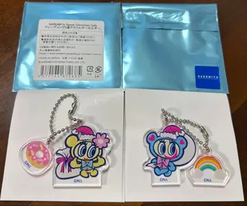 나루미야 콜라보 카페 랜덤 2연 아크릴 키링 엔젤 블루 세트