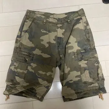 카모플라쥬 카고 숏팬츠 4 포켓