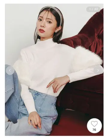 퍼 도킹 니트 풀오버 CELFORD