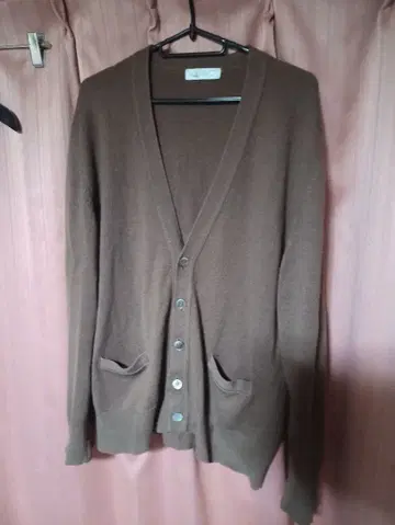 HONMA 혼마 골프웨어 브라운 캐시미어 100% 가디건