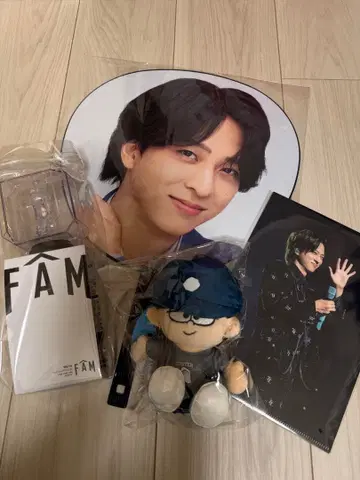 테라니시 타쿠토 FAM DOME 부채 응원봉 인형 클리어 파일