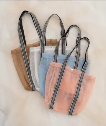 Logo tape mesh ToteBag