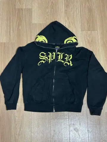 SUPPLIER(서플라이어) x 에코시스 스컬 풀 집업 후드티