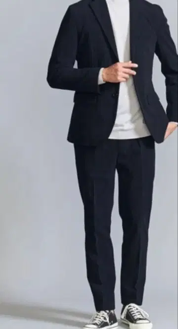 [ WARDROBE SMART ] 테크 코듀로이 셋업 네이비 S