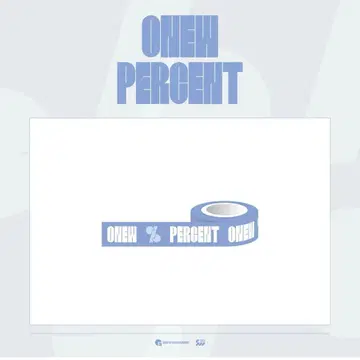 ONEW 오뉴PERCENT 팝업 대만 마스킹 테이프