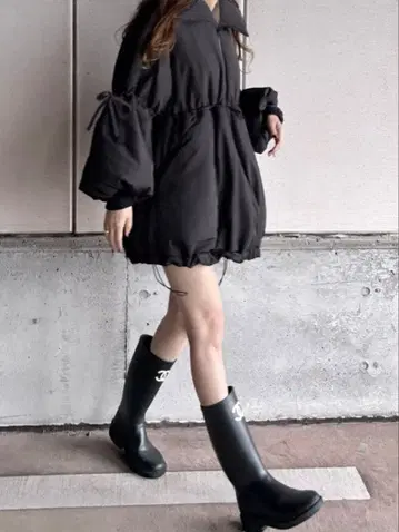 GRL 옷깃 2way 미들 기장 다운 자켓