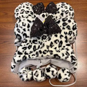 디즈니 팬 캡 레오파드 무늬 2세트