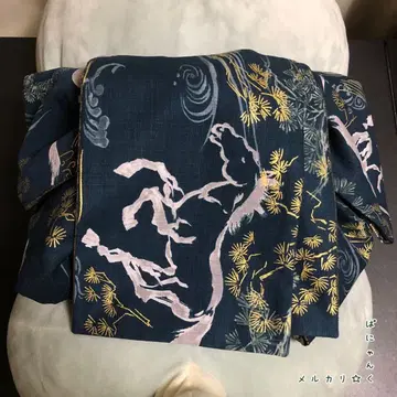 [ 말(초원의 준마) x 그라데이션 줄무늬 ] 어른용 헤코오비 반폭