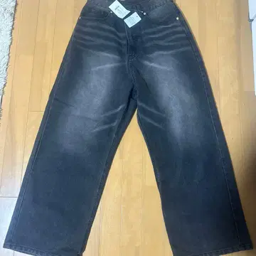 블랙 와이드 팬츠 M 사이즈