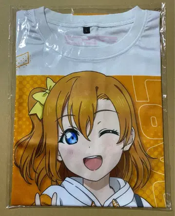 러브 라이브 코사카 호노카 풀 그래픽 T셔츠 L 사이즈 아키하바라