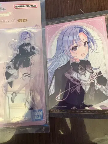 제일복권 아이돌마스터 샤이니 컬러즈 스즈키 아크릴 스탠드 & 안내장