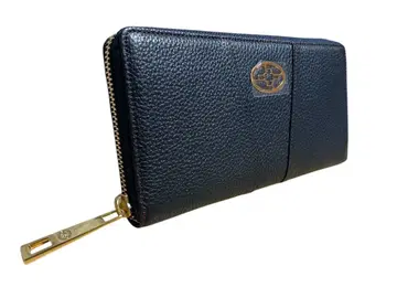 [ 일부 보호 씰 포함 ] 덴하마노 장지갑 라운드 지퍼 가죽 다크 블루