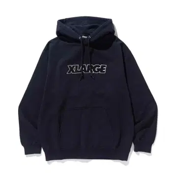 X-LARGE STANDARD LOGO 후디 S/BLACK 남성용