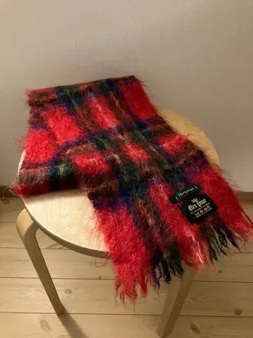 글렌 프린스 체크 무늬 머플러