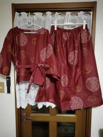 기모노 리메이크 셋업 (오시마 명주 리메이크)