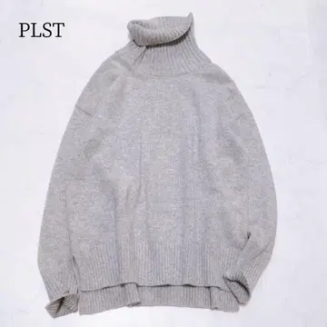 새상품급 PLST 울 캐시미어 블렌드 터틀넥 니트 포근하고 세탁 가능