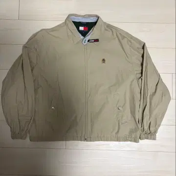 구제 의류 90s TOMMY HILFIGER 베이지 자켓 L/G