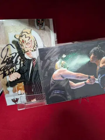 초대 타이거 마스크 친필 사인 포함 포트레이트 타이거 마스크