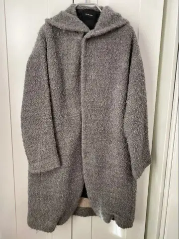 pas de calais 파드칼레 후드 부착 롱 코트