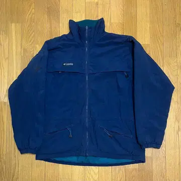 90s 00s 컬럼비아 나일론 자켓 플리스 충전솜 네이비