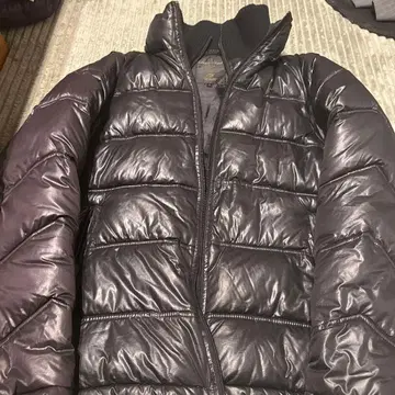 블랙 다운 자켓 L