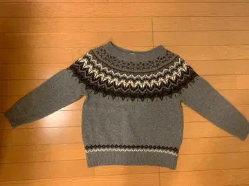 URBAN RESEARCH DOORS 노르딕 무늬 니트