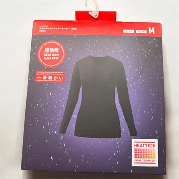 히트텍 울트라 웜 크루넥 T M 블랙