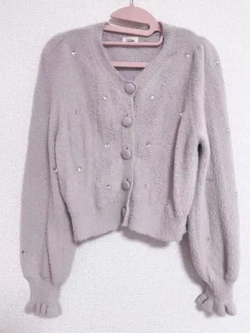 evelyn 비쥬 하트 가디건