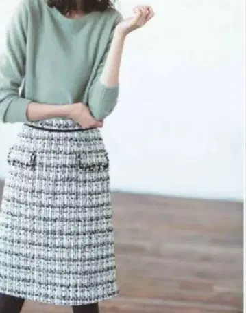아푸와이저 리셰 비쥬 트위드 스커트