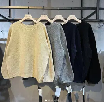 세븐페어리 Wis - 홀가먼트 니트 완판 색상 네이비